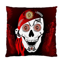 Funny Happy Skull Standard Cushion Cases (two Sides)  by FantasyWorld7