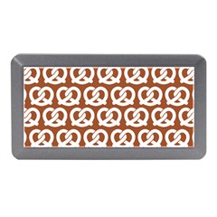 Brown Pretzel Illustrations Pattern Memory Card Reader (mini) by GardenOfOphir