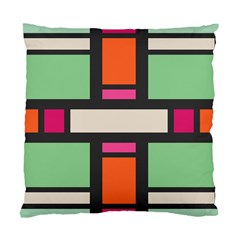 Rectangles Cross Standard Cushion Case (two Sides) by LalyLauraFLM
