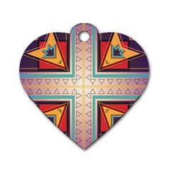 Cross And Other Shapes Dog Tag Heart (one Side) by LalyLauraFLM