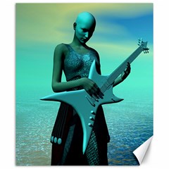 Sad Guitar Canvas 20  X 24   by icarusismartdesigns