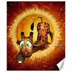 I m Waiting For You, Cute Giraffe Canvas 8  X 10 