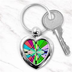 Distorted Flower Key Chain (heart) by LalyLauraFLM