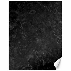 Black Marble Canvas 12  X 16   by trendistuff