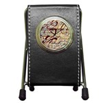 ABSTRACT 2 Pen Holder Desk Clocks Front