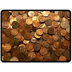 Us Coins Double Sided Fleece Blanket (large)  by trendistuff