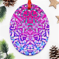 Ethnic Tribal Pattern G327 Oval Filigree Ornament (2-side)  by MedusArt