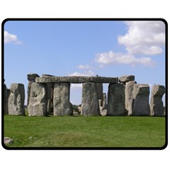Stonehenge Double Sided Fleece Blanket (medium)  by trendistuff