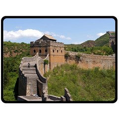 Great Wall Of China 3 Double Sided Fleece Blanket (large)  by trendistuff
