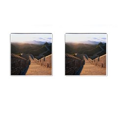 Great Wall Of China 2 Cufflinks (square) by trendistuff