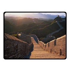 Great Wall Of China 2 Double Sided Fleece Blanket (small)  by trendistuff
