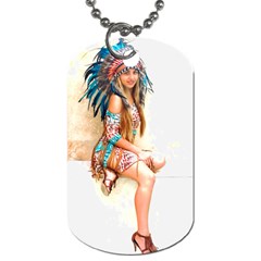 Indian 17 Dog Tag (one Side) by indianwarrior