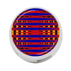 Bright Blue Red Yellow Mod Abstract 4-port Usb Hub (two Sides)  by BrightVibesDesign