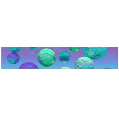 Ocean Dreams, Abstract Aqua Violet Ocean Fantasy Flano Scarf (large) by DianeClancy
