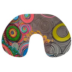 Rainbow Passion Travel Neck Pillows by SugaPlumsEmporium