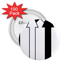 Funny Black And White Stripes Diamonds Arrows 2 25  Buttons (100 Pack)  by yoursparklingshop