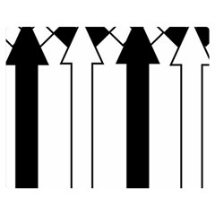 Funny Black And White Stripes Diamonds Arrows Double Sided Flano Blanket (medium)  by yoursparklingshop