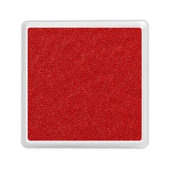 Festive Red Glitter Texture Memory Card Reader (square)  by yoursparklingshop