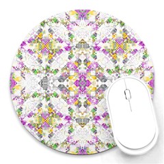 Geometric Boho Chic Round Mousepads