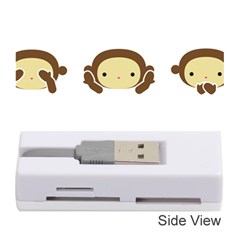 Three Wise Monkeys Memory Card Reader (stick)  by Shopimaginarystory