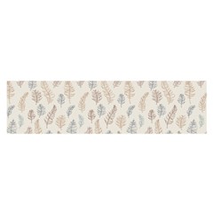 Whimsical Feather Pattern, Nature Brown, Satin Scarf (oblong) by Zandiepants