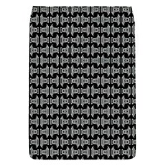 Black White Tiki Pattern Flap Covers (s)  by BrightVibesDesign