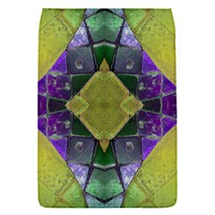 Purple Yellow Stone Abstract Flap Covers (s)  by BrightVibesDesign