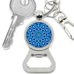 Blue Sea Jewel Mandala Bottle Opener Key Chain by Zandiepants