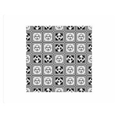 Black And White Double Sided Flano Blanket (medium)  by FunkyPatterns