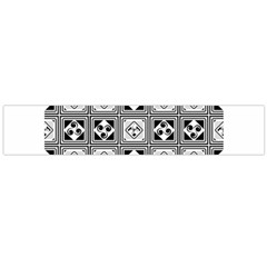 Black And White Flano Scarf (large) by FunkyPatterns