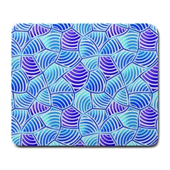 Blue And Purple Glowing Large Mousepads by FunkyPatterns