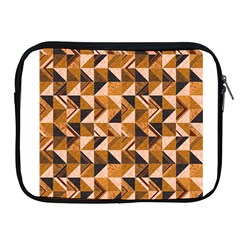 Brown Tiles Apple Ipad 2/3/4 Zipper Cases by FunkyPatterns