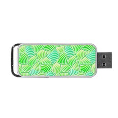Green Glowing Portable Usb Flash (one Side) by FunkyPatterns