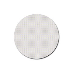 Pastel Pattern Rubber Coaster (round)  by FunkyPatterns