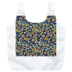 Pastel Tiles Full Print Recycle Bags (l)  by FunkyPatterns