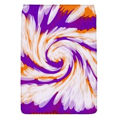 Tie Dye Purple Orange Abstract Swirl Flap Covers (s)  by BrightVibesDesign