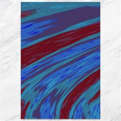 Swish Blue Red Abstract Canvas 12  X 18   by BrightVibesDesign
