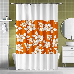 Orange Hawaiian Shower Curtain 48  X 72  (small)  by AlohaStore