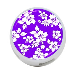 Violet Hawaiian 4-port Usb Hub (two Sides)  by AlohaStore