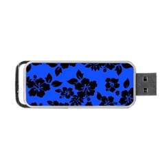 Dark Blue Hawaiian Portable Usb Flash (one Side) by AlohaStore