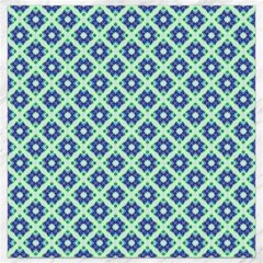 Crisscross Pastel Turquoise Blue Canvas 16  X 16   by BrightVibesDesign