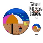 On the beach  Multi-purpose Cards (Round)  Front 35