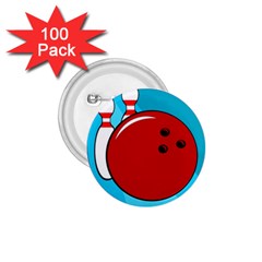 Bowling  1 75  Buttons (100 Pack)  by Valentinaart