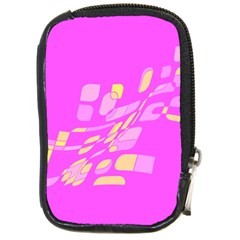 Pink Abstraction Compact Camera Cases by Valentinaart