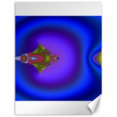 Into The Blue Fractal Canvas 12  X 16   by Fractalsandkaleidoscopes
