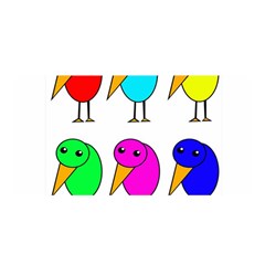 Colorful Birds Satin Wrap by Valentinaart