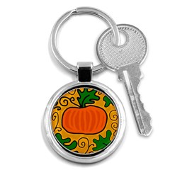 Thanksgiving Pumpkin Key Chains (round)  by Valentinaart