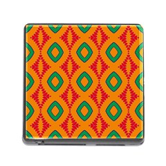 Rhombus And Other Shapes Pattern                                                                                                     			memory Card Reader (square) by LalyLauraFLM