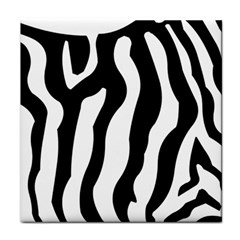 Zebra Horse Skin Pattern Black And White Face Towel by picsaspassion
