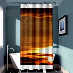 Summer Sunset Shower Curtain 36  X 72  (stall)  by picsaspassion